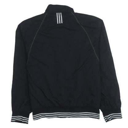 Brand and care label for Adidas boys’ black track jacket l lightweight full zip sportswear