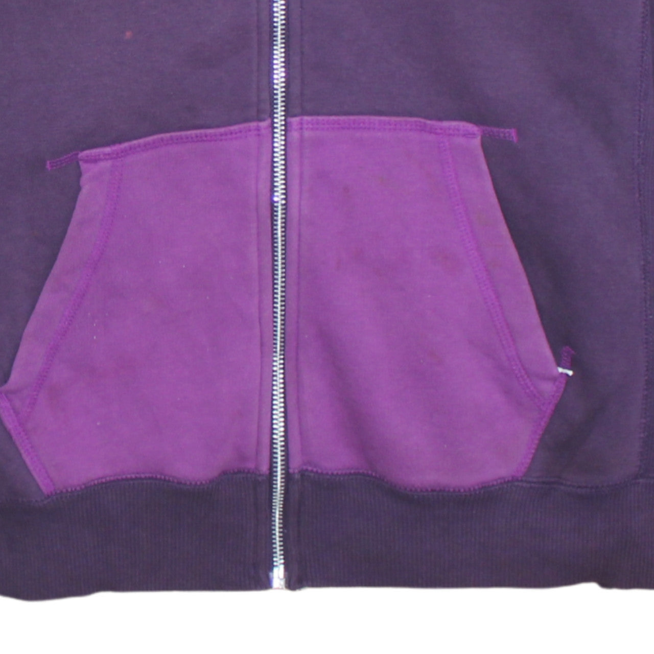 Nike Women Purple Full Zip Hoodie Sweatshirt L Athletic Dept