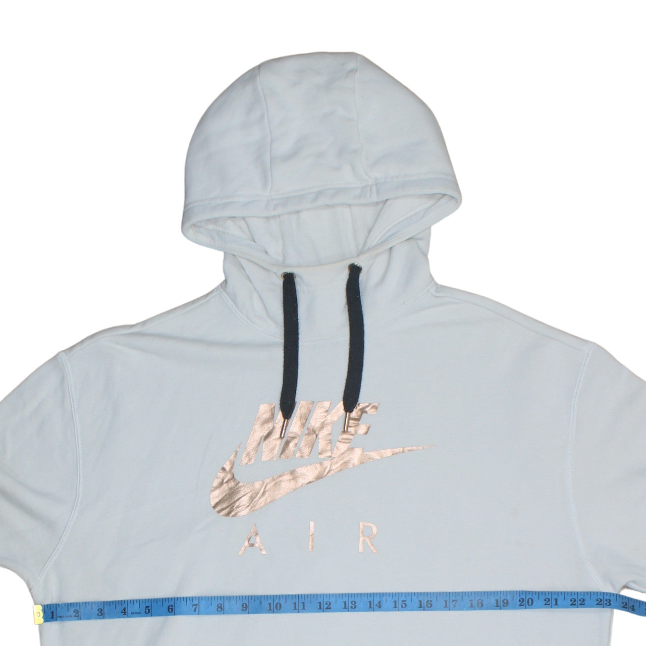 Nike Women Light Blue Long Sleeve Hooded Pullover Hoodie Dress Size S