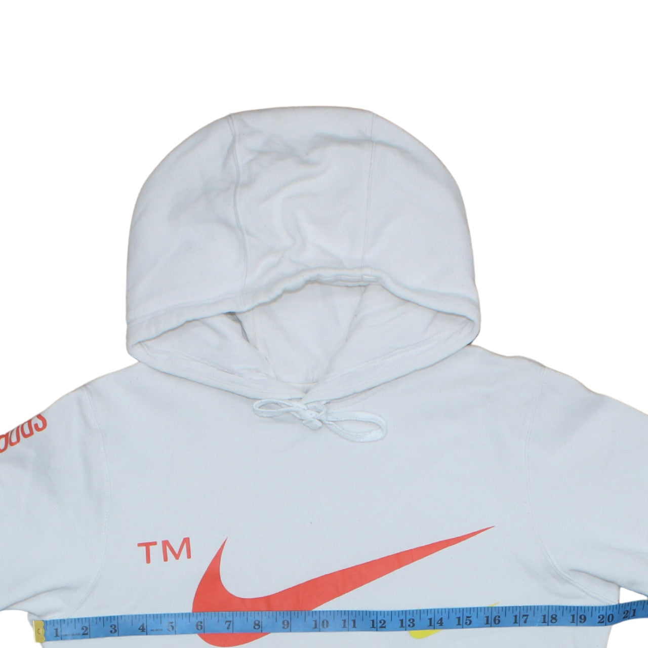 Nike Men's White Pullover Hoodie Small Sportswear Logo Fleece