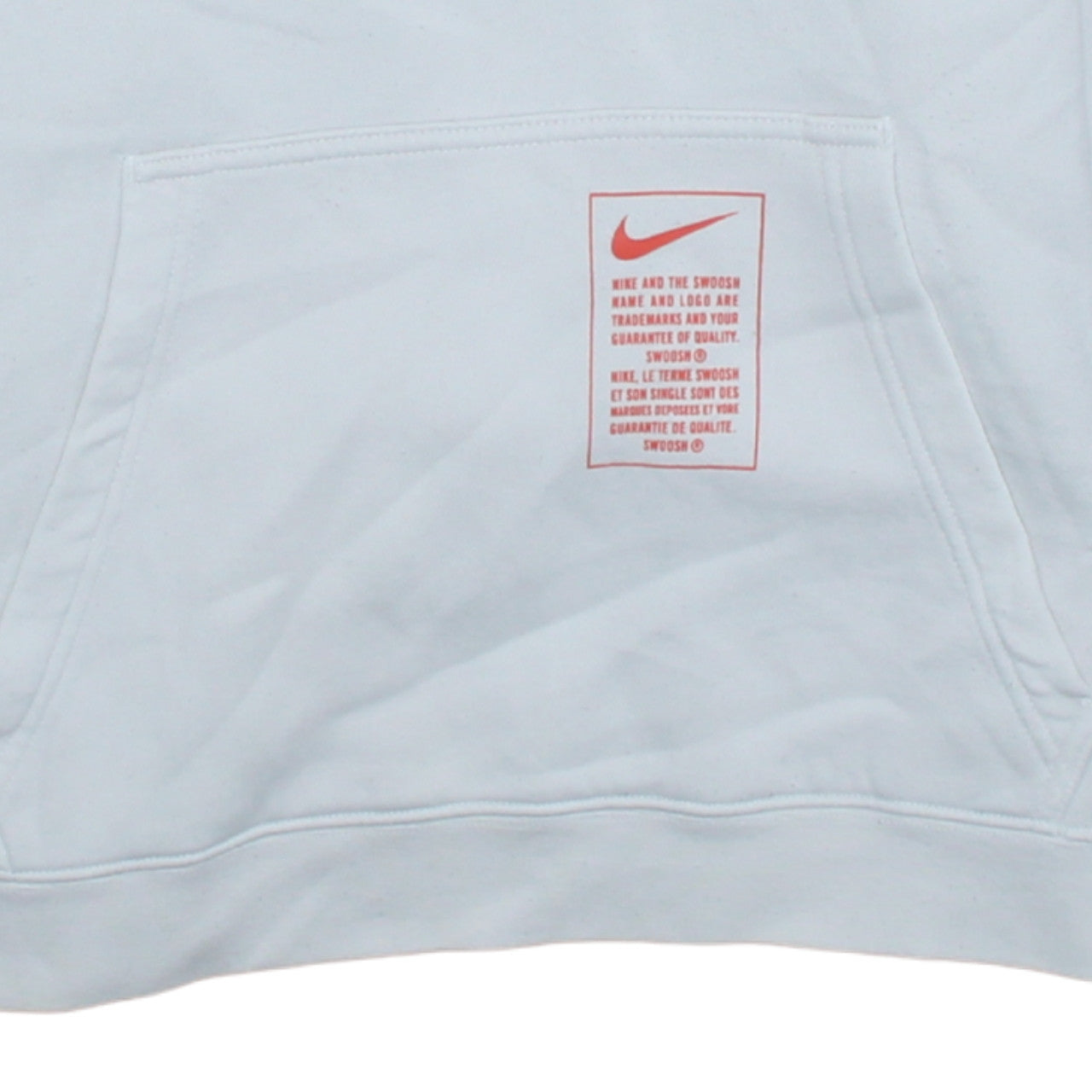 Nike Men's White Pullover Hoodie Small Sportswear Logo Fleece