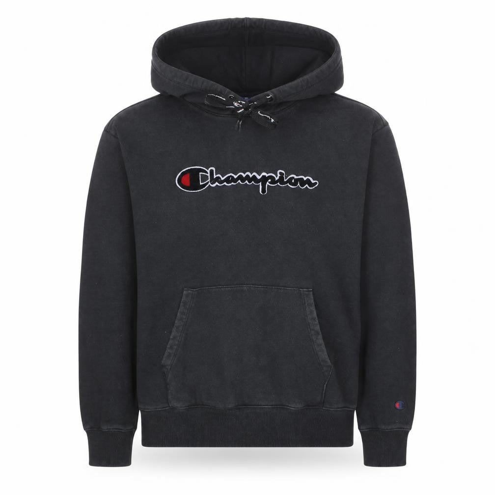 Champion Men’s Black Small Pullover Hoodie with Logo