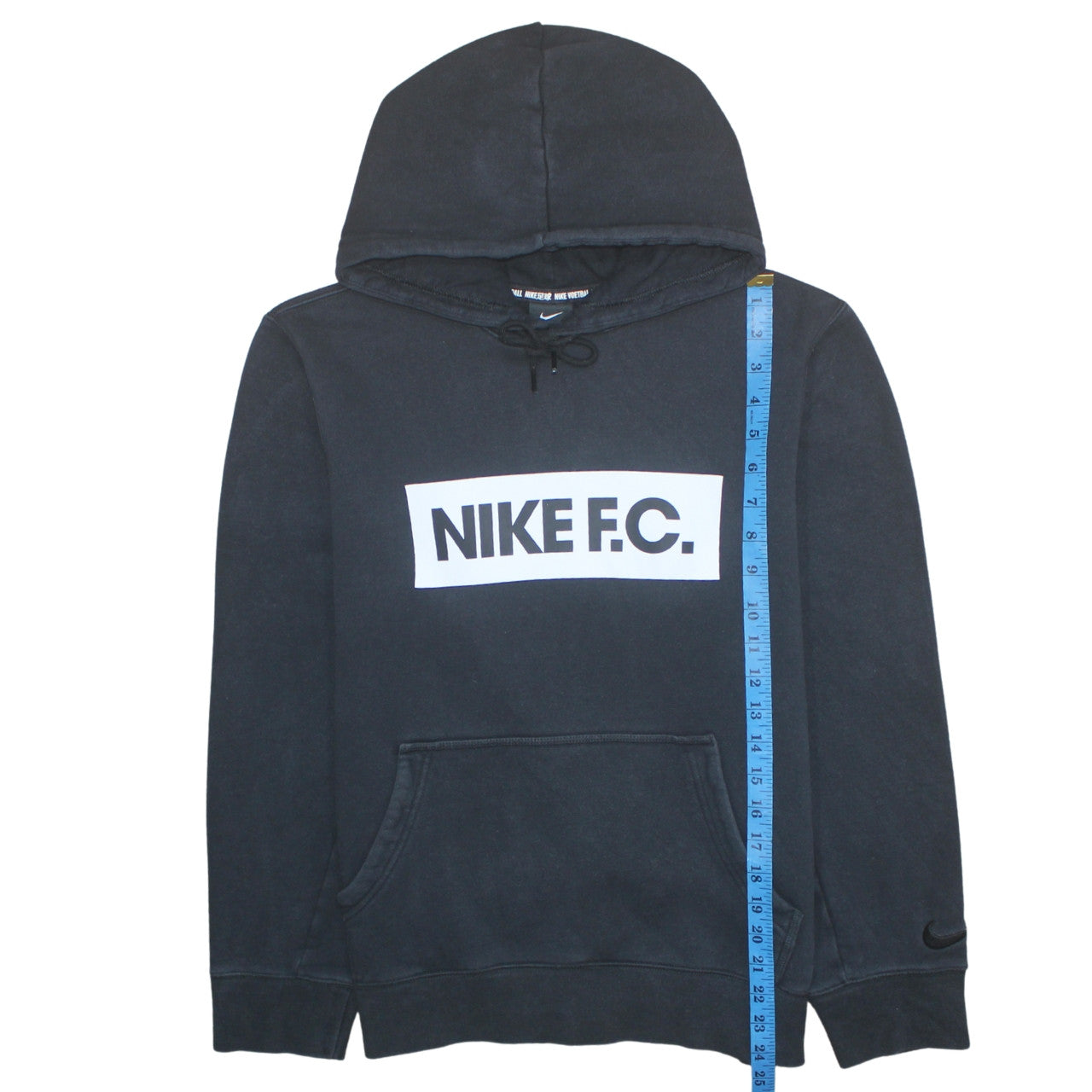 Nike Men's Black Large Pullover Hoodie Fleece Logo Sweatshirt