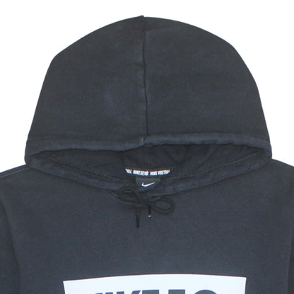 Nike Men's Black Large Pullover Hoodie Fleece Logo Sweatshirt