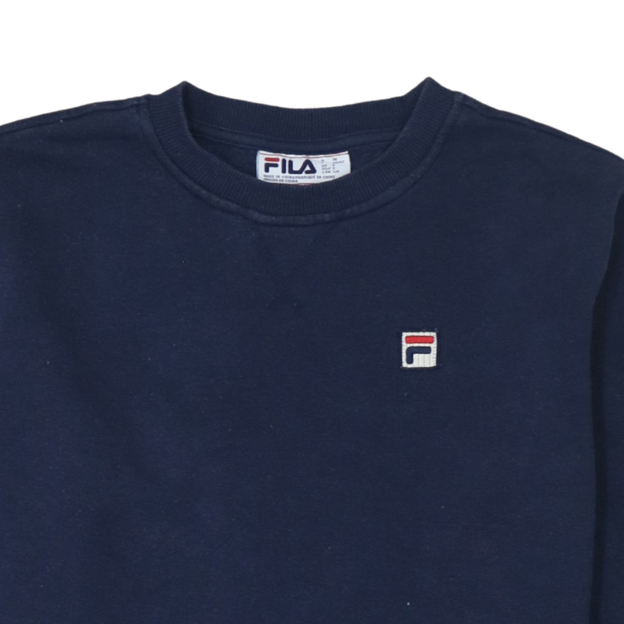 Fila Men's Blue Crew Neck Pullover Sweatshirt Size S