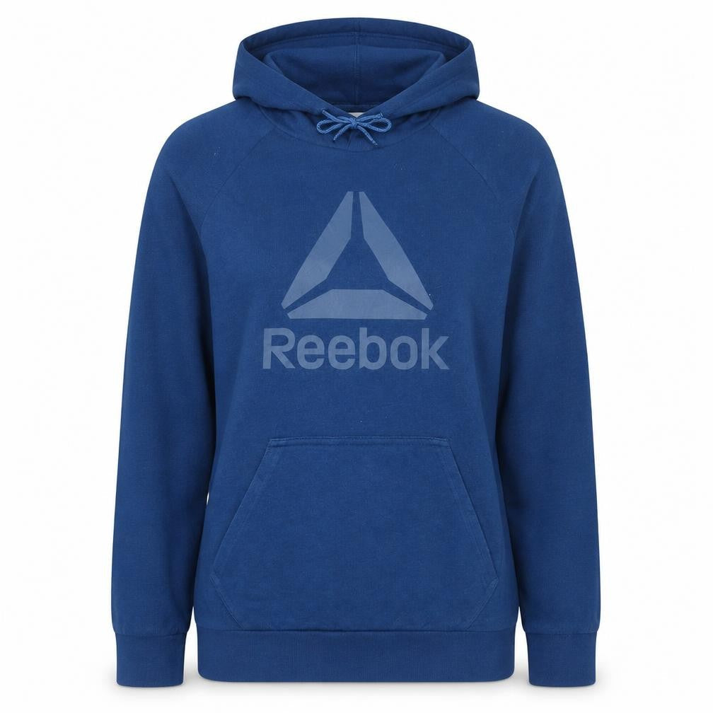 Reebok Women's Blue Pullover Hoodie Small Speedwick Cotton Blend