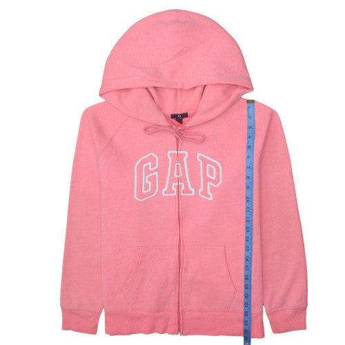 GAP Women Pink Full Zip Hoodie XL Cotton Blend Casual Sweatshirt