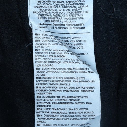 Nike Womens Black Pullover Hoodie Size S Cotton Blend Sports Casual