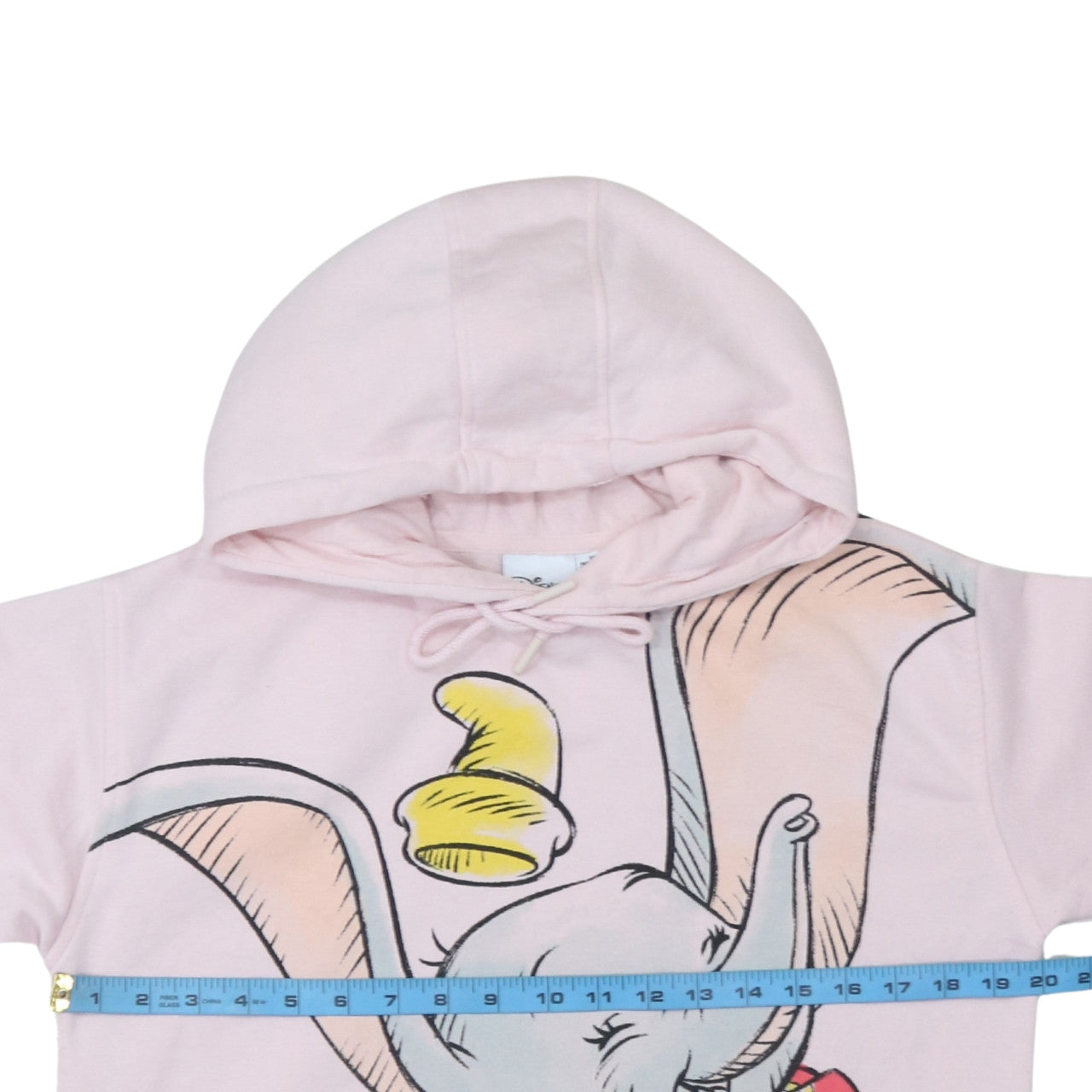 Disney Women Pink Dumbo Hoodie XS Pullover Cotton Blend Primark