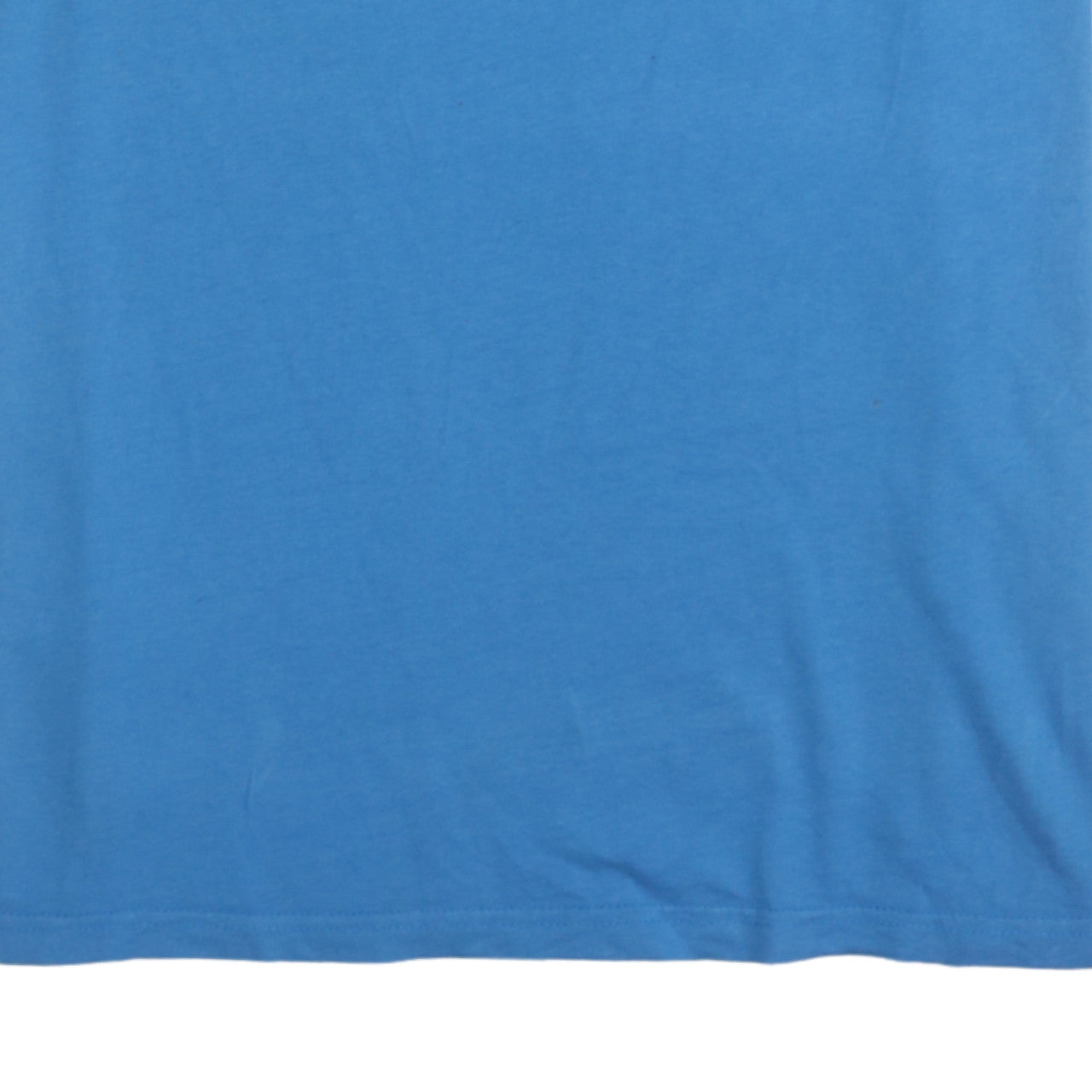 Jack & Jones Men Blue Graphic Print Crew Neck Cotton T-Shirt L