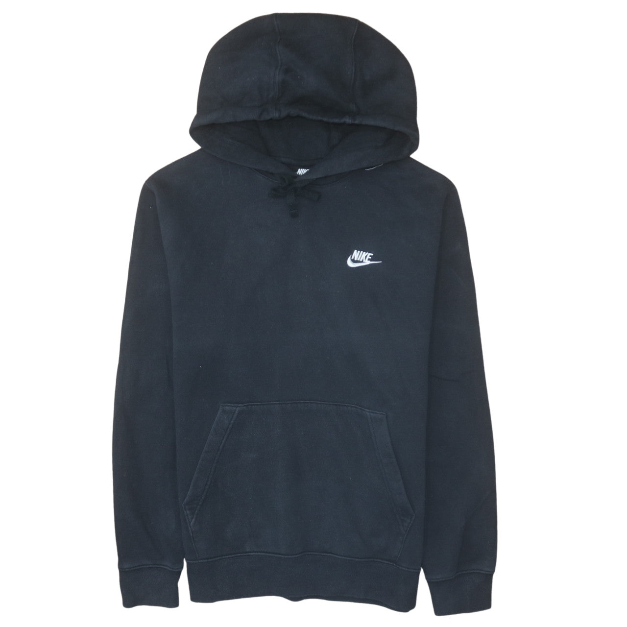 Nike Men's Black Pullover Hoodie Small Logo Sportswear Fleece