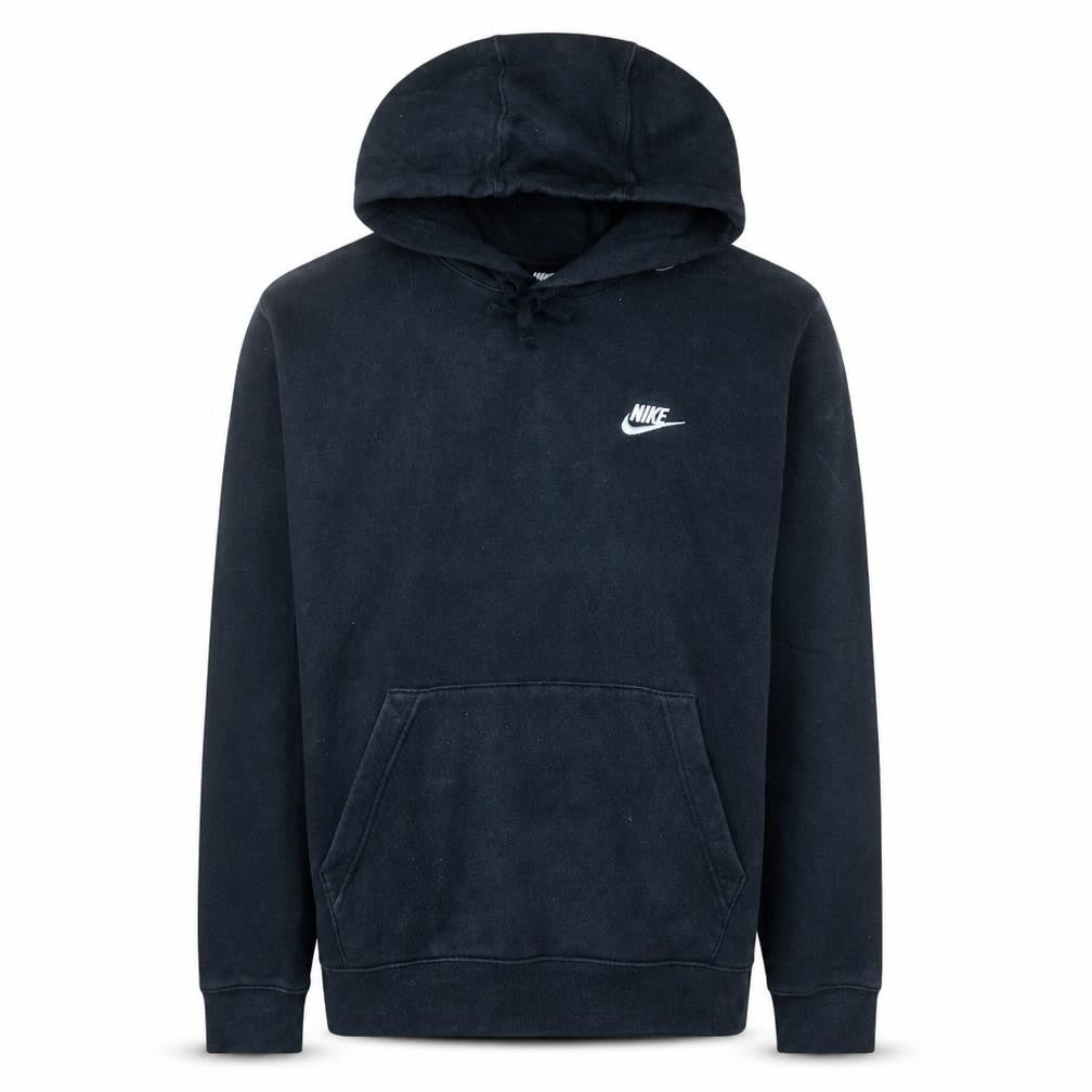 Nike Men's Black Pullover Hoodie Small Logo Sportswear Fleece