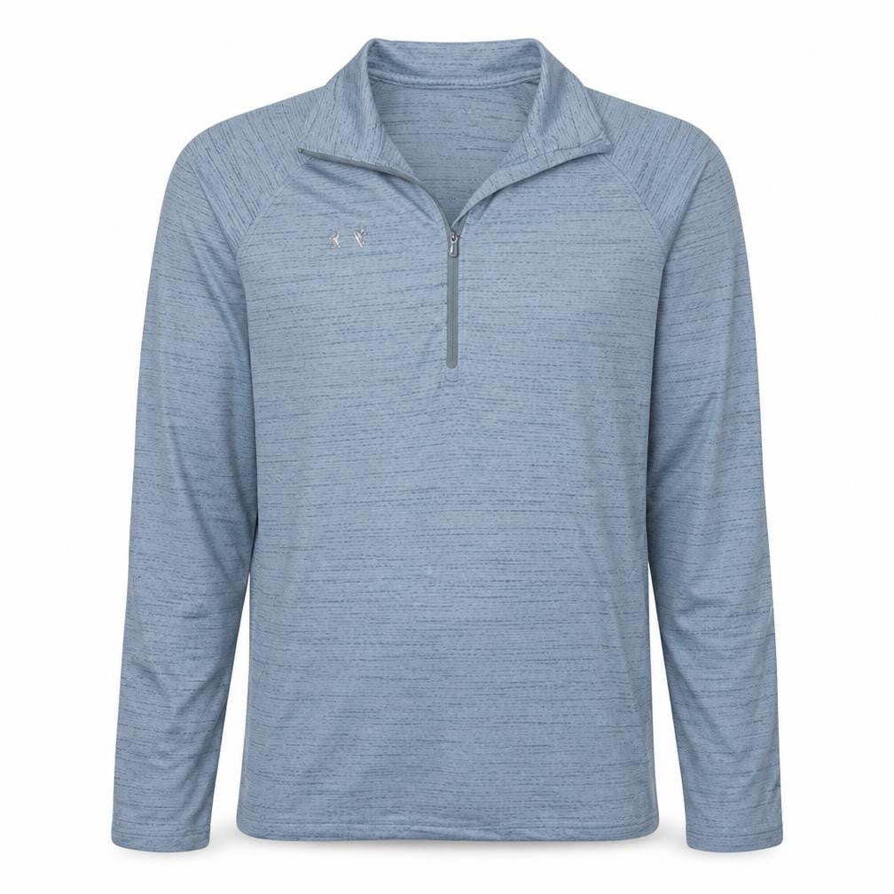 Under Armour Men's Blue 1/4 Zip Pullover Sweatshirt Medium Loose Fit