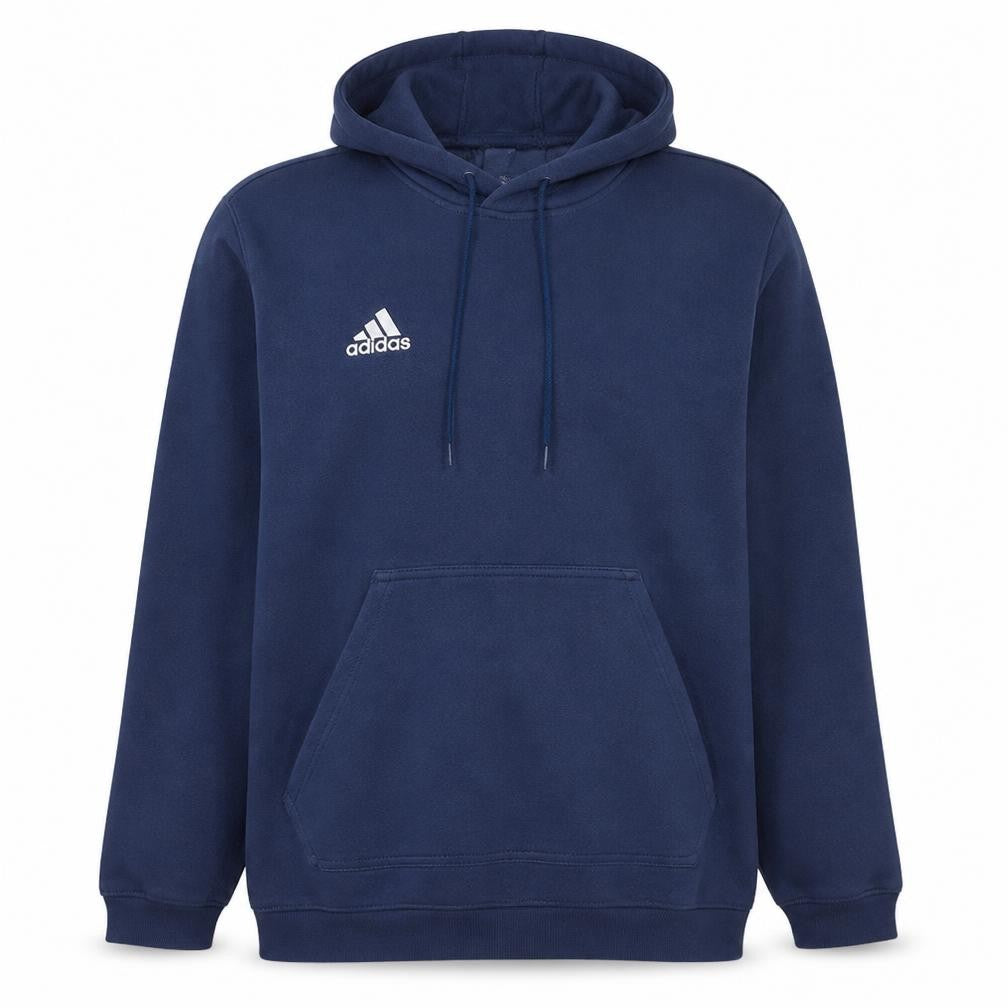 Adidas Men Blue Pullover Hoodie 2XL Fleece Sportswear