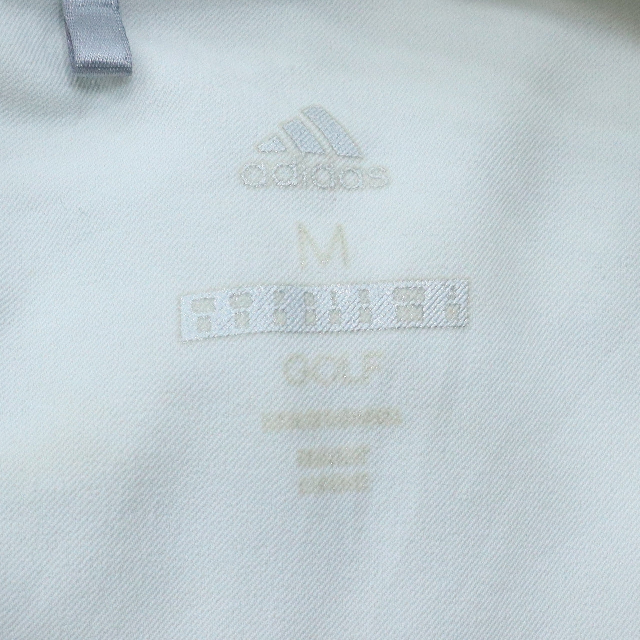 Adidas Men White Full Zip Golf Jacket Size M Lightweight Polyester