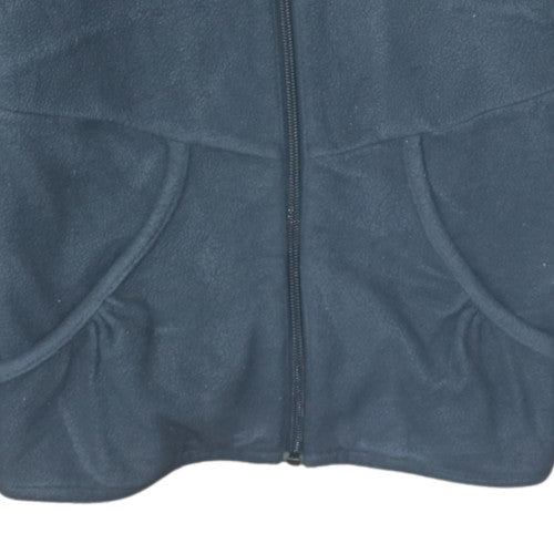 Adidas Girls Grey Fleece Hooded Full Zip Jacket 7-8 Years ClimaWarm