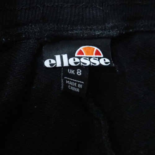 Ellesse Womens Black UK 8 Jogger Sweatpants Cotton Blend Casual