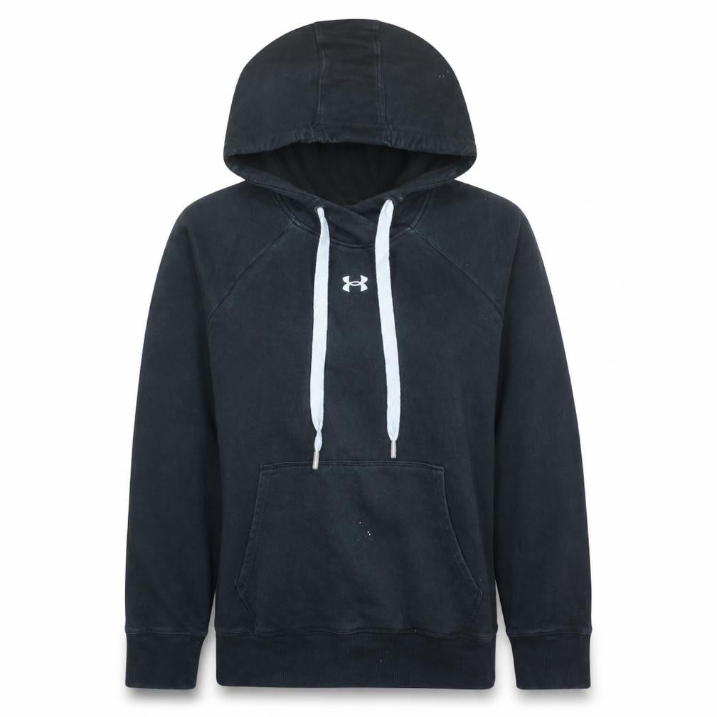 Under Armour Womens Black XS Pullover Hoodie Cotton Blend Loose Fit