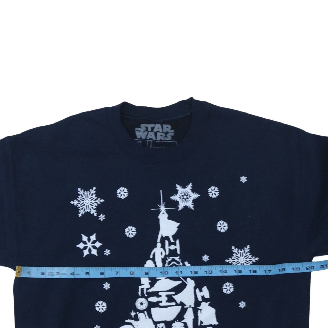 Star Wars Women's Navy Blue Medium Pullover Sweatshirt Christmas Print