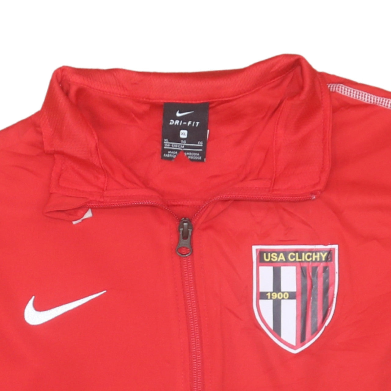 Nike Boys Red Dri-Fit Full Zip Football Sweatshirt XL