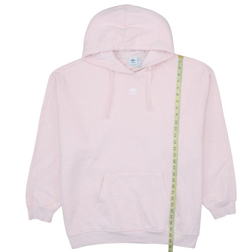 Adidas Women Pink Pullover Hoodie XL Hooded Sweatshirt Casual