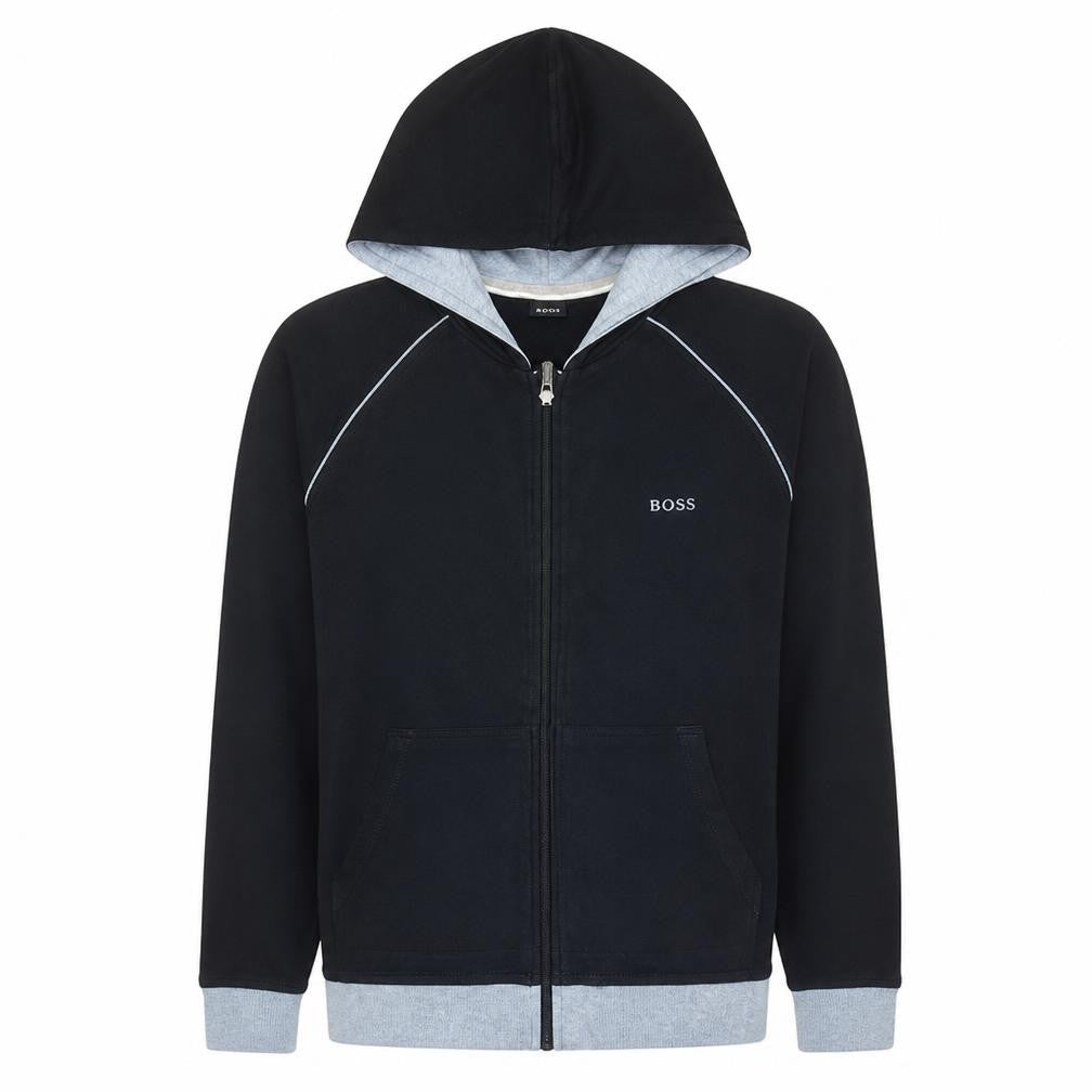 BOSS Men’s Black Full Zip Hoodie Sweatshirt Size S