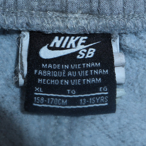 Nike Girls Grey Jogger Sweatpants XL Fleece Lined Sportswear