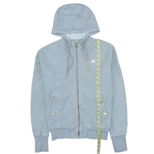 Nike Womens Grey Full Zip Hoodie Size M 10/12 with Pockets