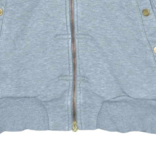 Nike Womens Grey Full Zip Hoodie Size M 10/12 with Pockets