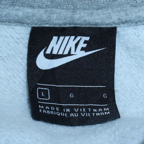Nike Men's Grey Crew Neck Pullover Sweatshirt Size L