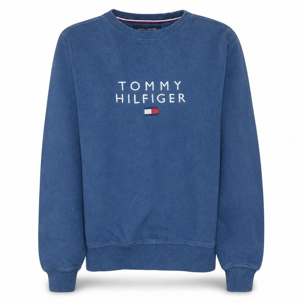 Tommy Hilfiger Womens Blue XS Crew Neck Pullover Sweatshirt