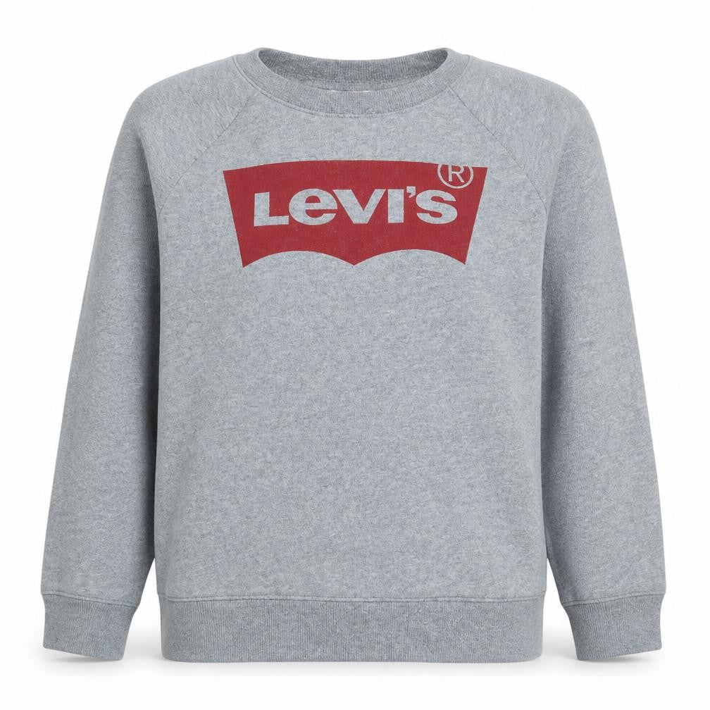 Levi's Womens Grey Logo Sweatshirt Medium Crew Neck Pullover