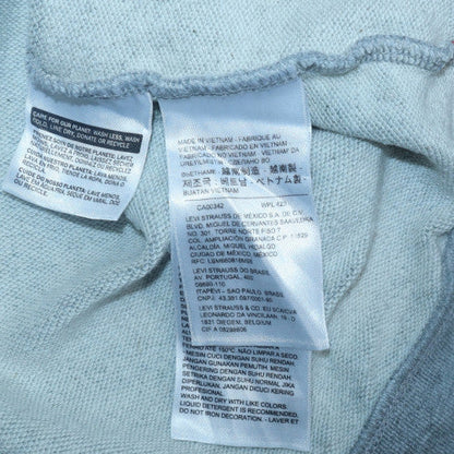 Levi's Womens Grey Logo Sweatshirt Medium Crew Neck Pullover
