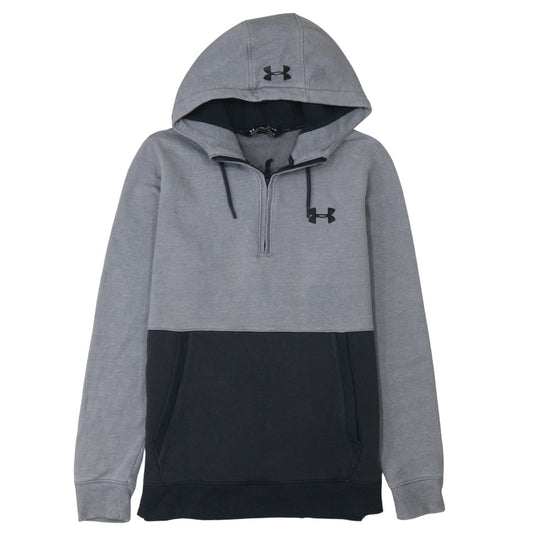 Under Armour Men's Grey 1/2 Zip ColdGear Hoodie Size M