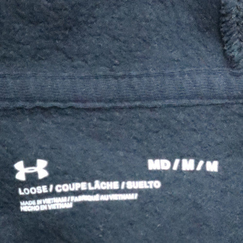 Under Armour Men's Black Full Zip Hoodie Size M Relaxed Fit Fleece