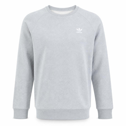 adidas Men's Grey Crew Neck Pullover Sweatshirt Size M