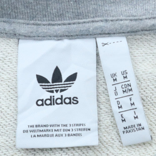 adidas Men's Grey Crew Neck Pullover Sweatshirt Size M
