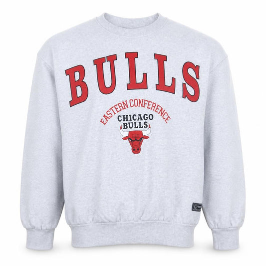 NBA Chicago Bulls Grey Sweatshirt Men 2XS Crew Neck Pullover Classic