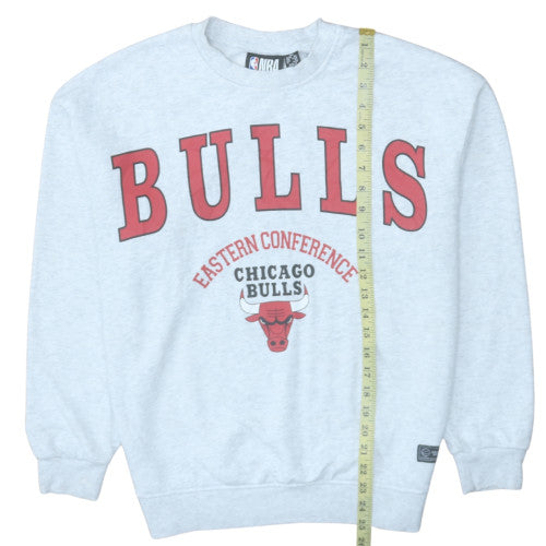 NBA Chicago Bulls Grey Sweatshirt Men 2XS Crew Neck Pullover Classic