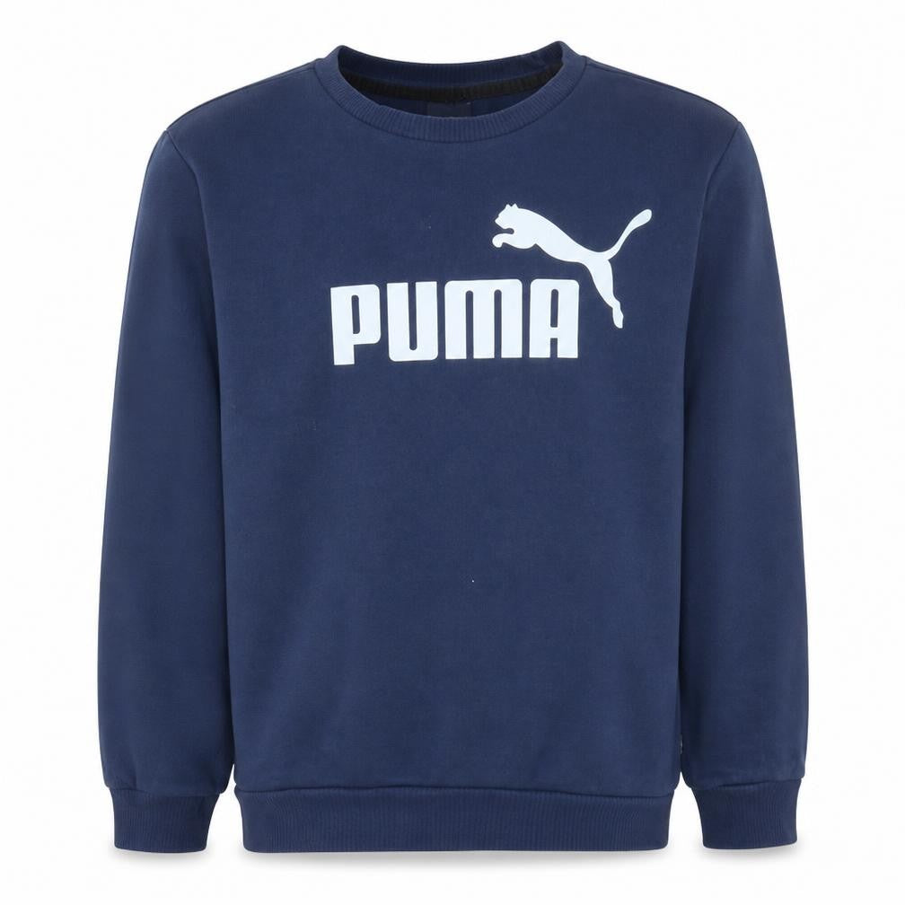 Puma Mens Blue Crew Neck Pullover Sweatshirt M Regular Fit