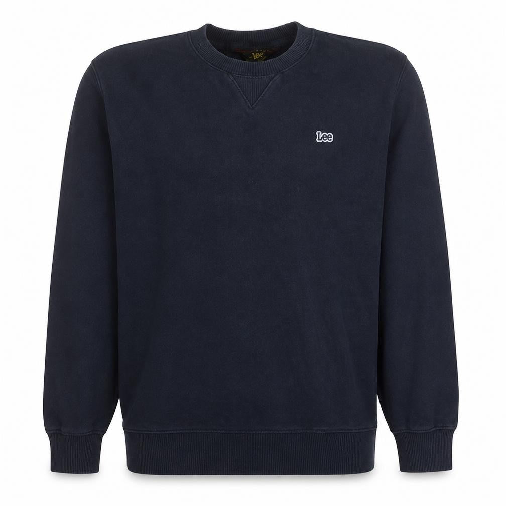 Lee Mens Blue Crew Neck Regular Fit Cotton Sweatshirt M
