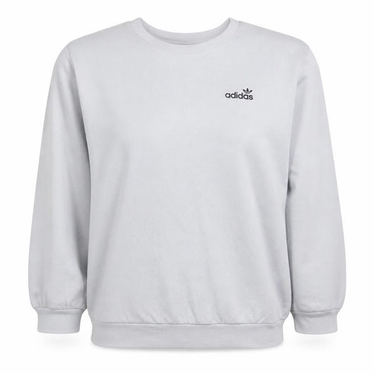 Adidas Womens White Crew Neck Pullover Sweatshirt Size 8