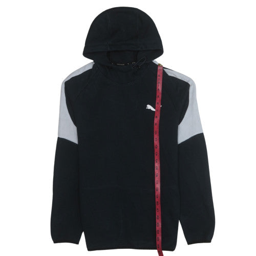 Puma Mens Black L Pullover Hoodie Fleece Sportswear