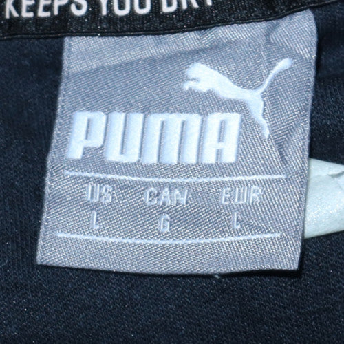 Puma Mens Black L Pullover Hoodie Fleece Sportswear