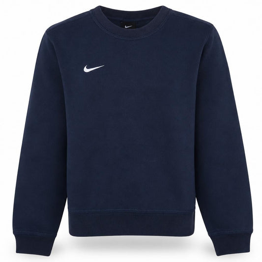 Front view of Nike girls’ blue 12-13 years pullover fleece sweatshirt