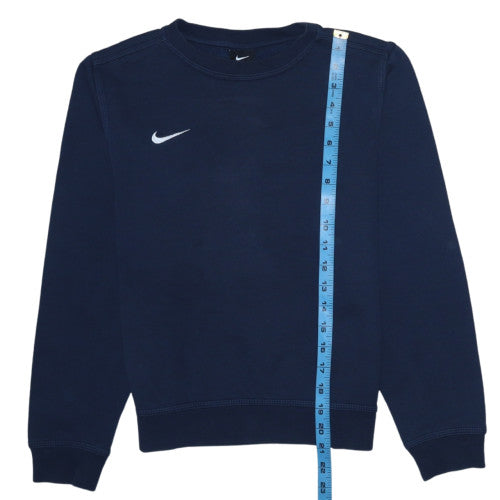Nike Girls Blue 12-13 Years Pullover Fleece Sweatshirt