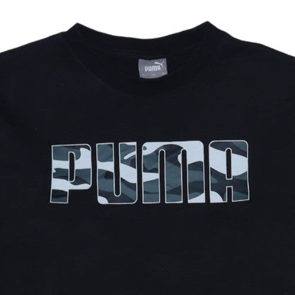 Additional view of Puma Men's Black Graphic Logo Pullover Sweatshirt Small