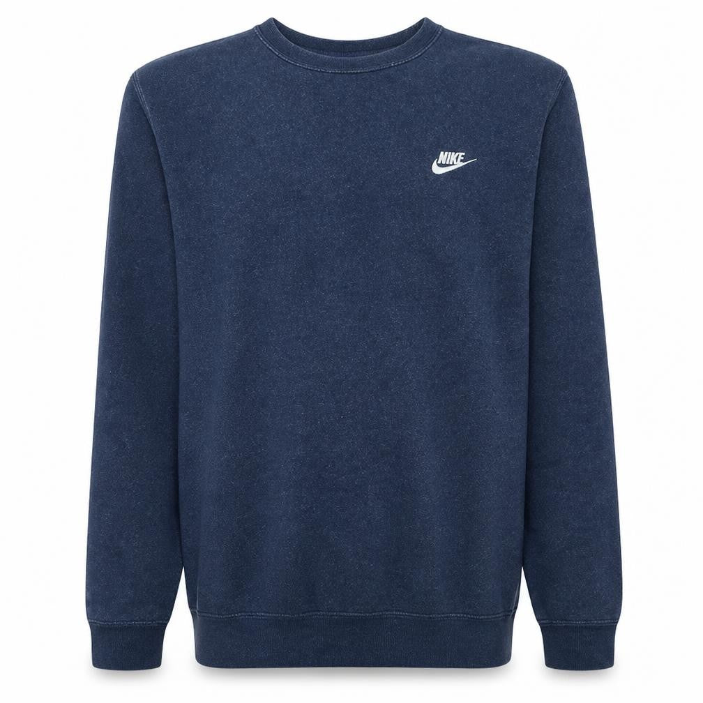 Nike Men Blue Crew Neck Pullover Sweatshirt Size M
