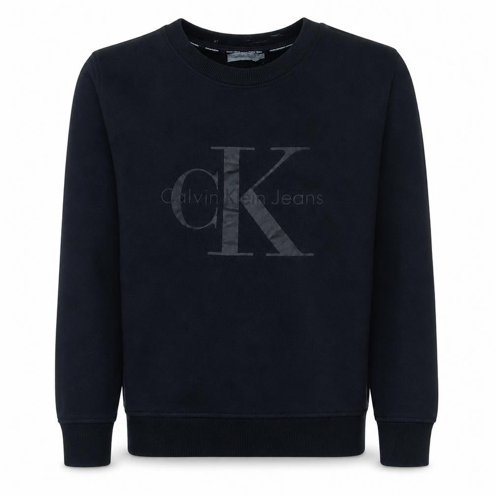Calvin Klein Jeans Men's Black XS Cotton Logo Pullover Sweatshirt