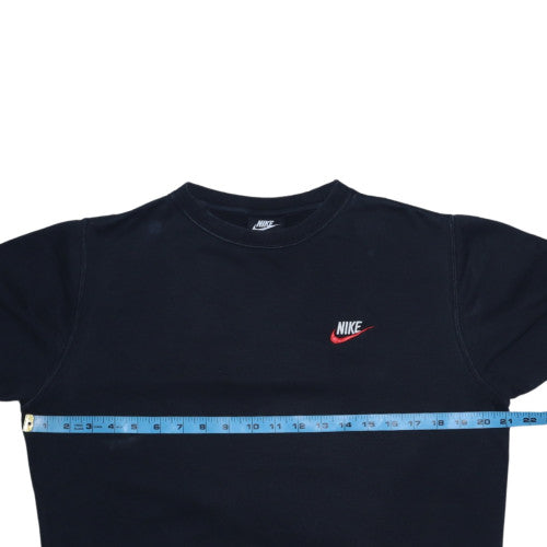 Nike Men's Black Small Pullover Crew Neck Fleece Sweatshirt